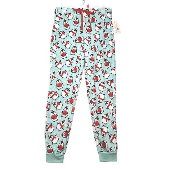 Secret Treasures Lounge Pants Plush Penguin PJ's Drawstring Pajamas S/CH Small - Picture 3 of 7